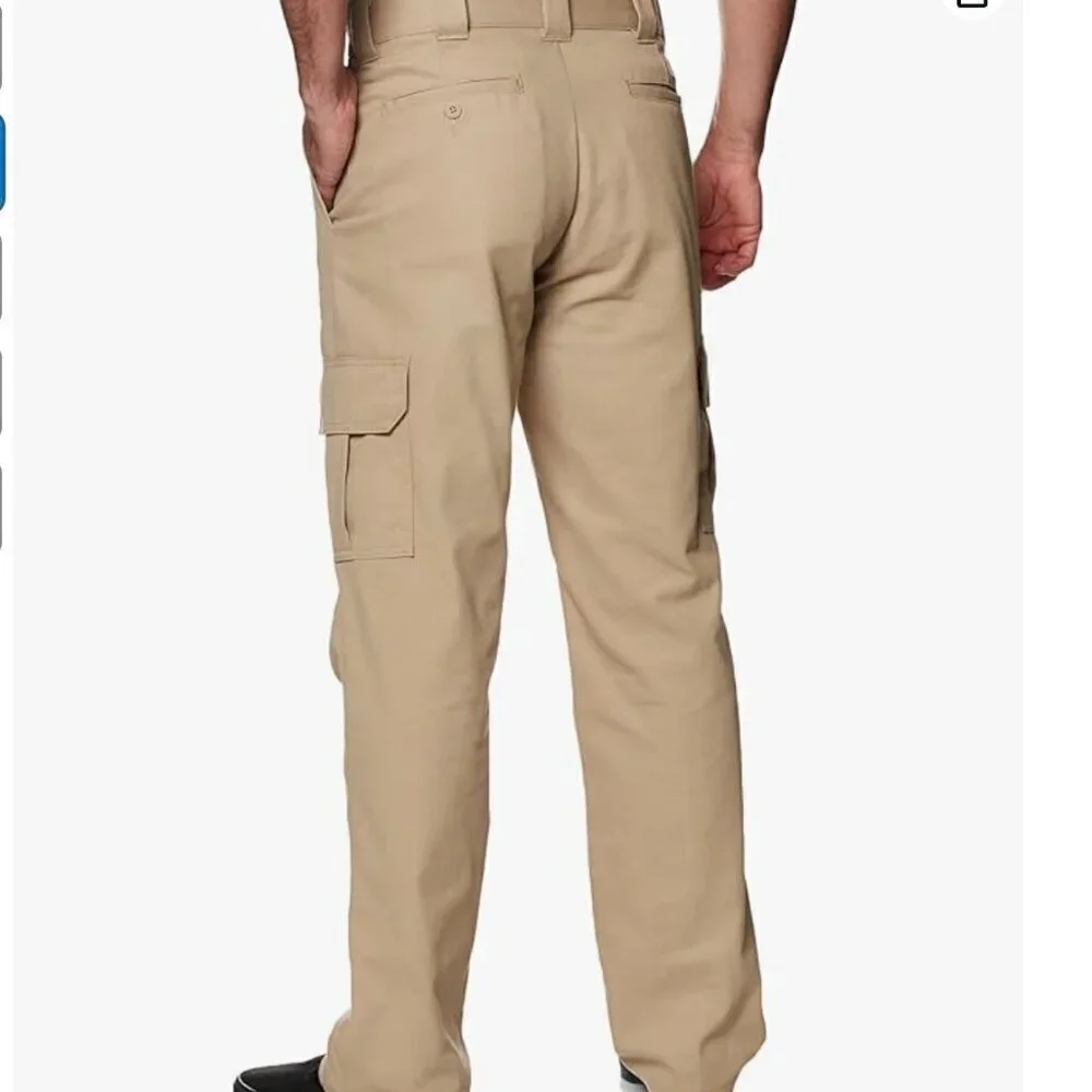 NWT Dickies Men's Regular Straight Stretch Twill Cargo Pant, desert sand, 42x32
